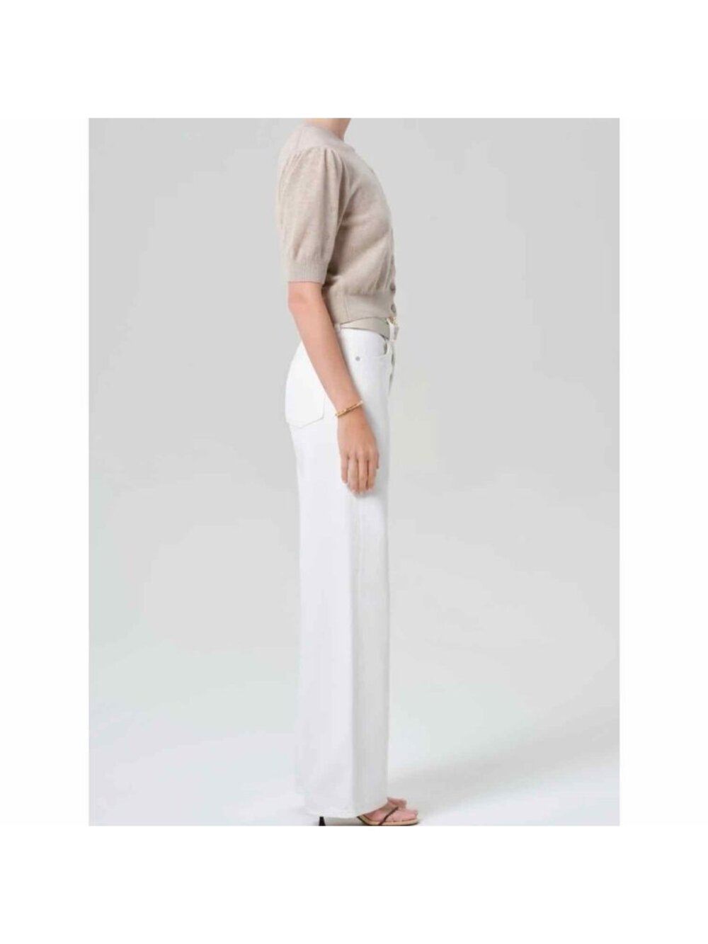 Citizens of Humanity Annina Straight Leg High Rise In Soft White Size 24 - Picture 2 of 10